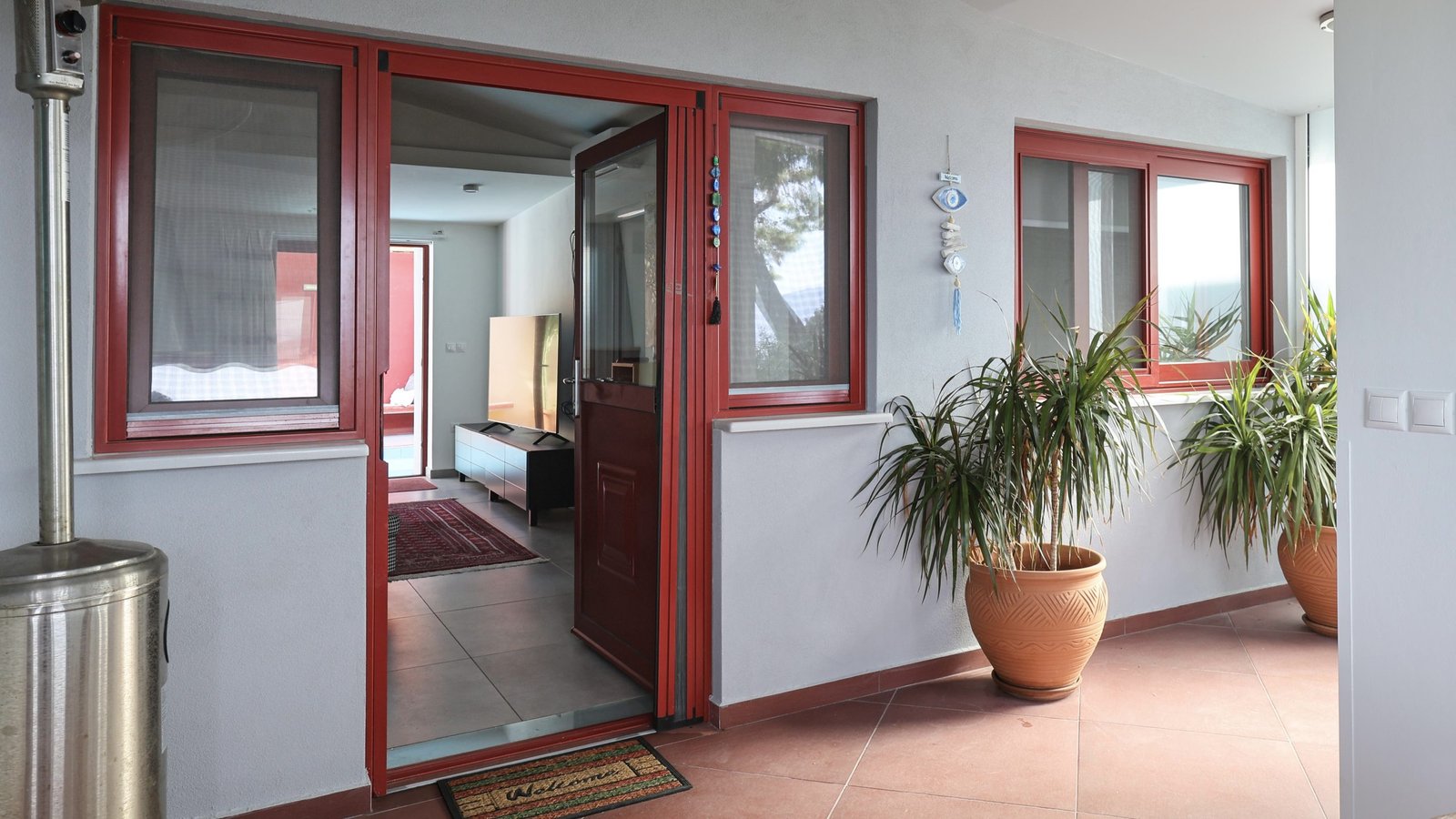 Entrance to the house