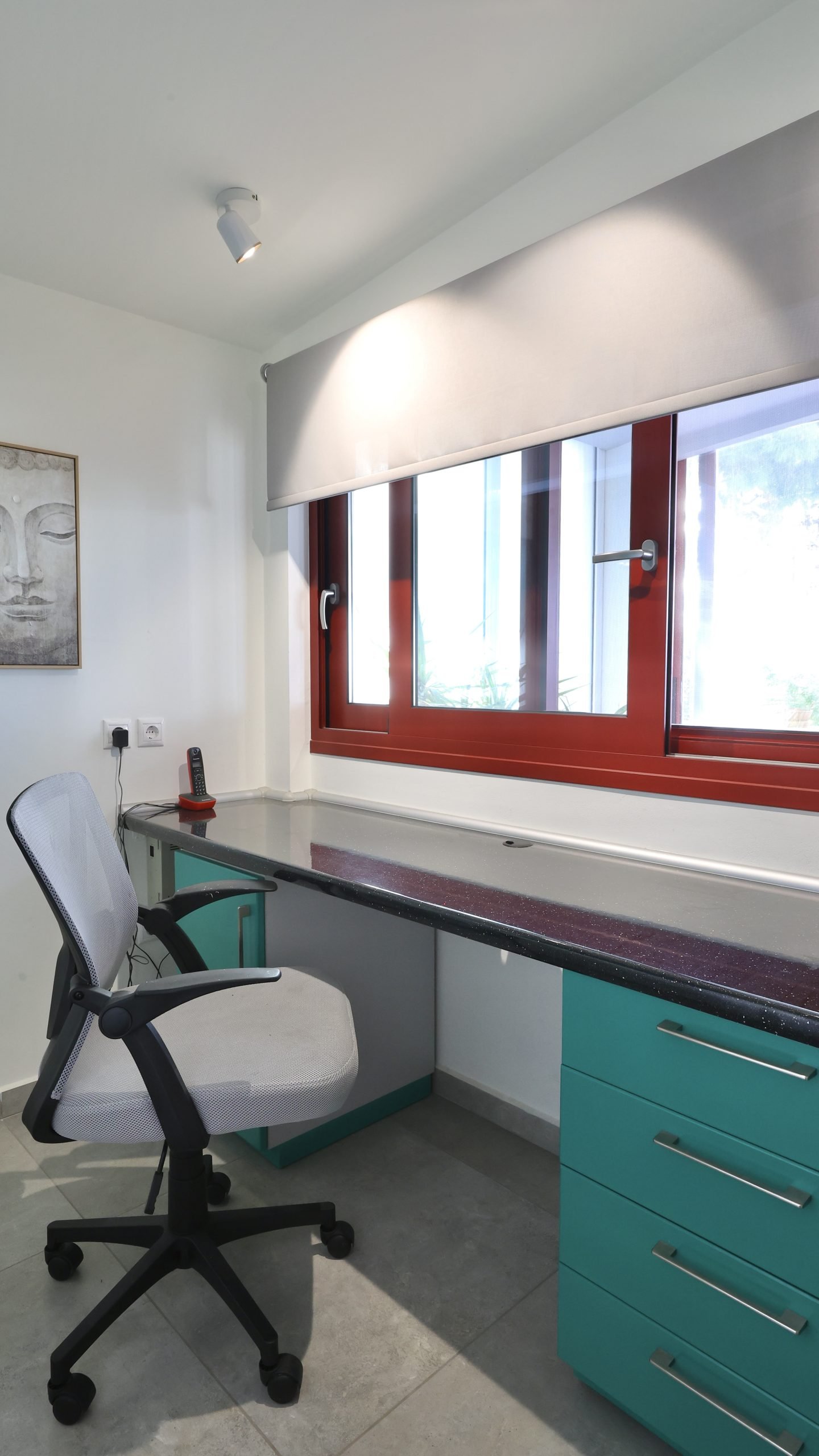 Office area Office area with a desk and chair